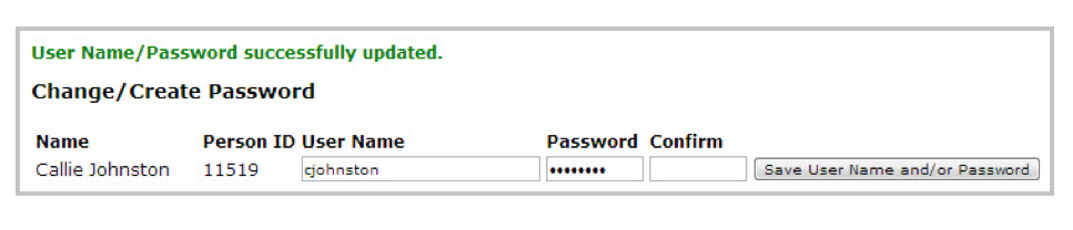 Username / Password 